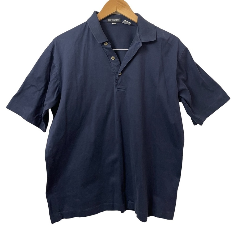 HOLT RENFREW navy polo shirt